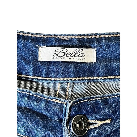 Bella Made In Italy Patchwork Jeans 31 Inch Waist - Picture 10 of 14